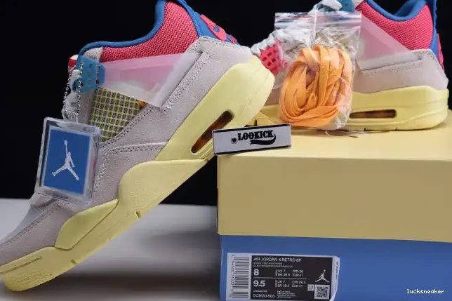 Rep LUCY Air Retro Union Jordan 4 DC9533-800 Ice Guava 0613